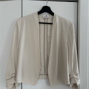 Babaton Cream Open-Front Blazer